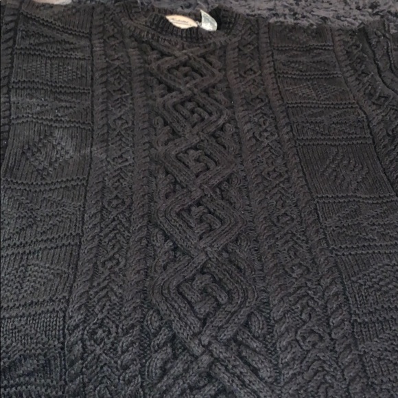 Express Black Handcrafted Cable-knit Sweater Women Small - Picture 4 of 5